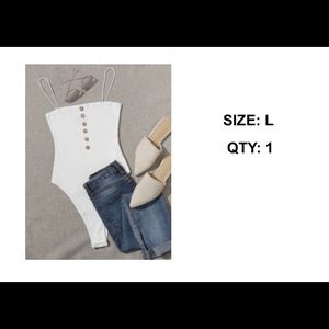 Large white bodysuit